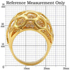 Unique gold statement ring with an intricate design and sparkling details for stylish women