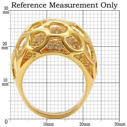Unique gold statement ring with an intricate design and sparkling details for stylish women