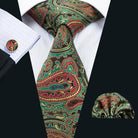 VacationGrabs unique necktie designs in rich paisley pattern, perfect for stylish men's accessories