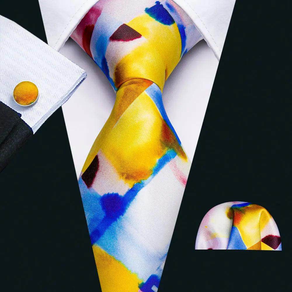 VacationGrabs men's tie showcasing unique necktie designs in vibrant colors and patterns