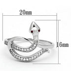 Unique snake design engagement ring featuring sparkling stones and a sleek modern look