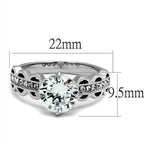 Silver ring with a large center stone and intricate design, perfect unique vacation jewelry accessories