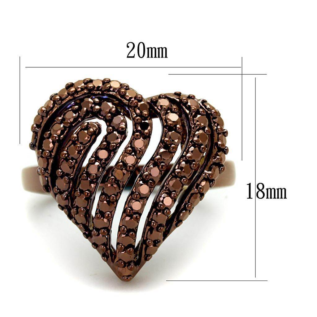 Unique vacation jewelry for women featuring a heart-shaped ring with intricate design and sparkling details