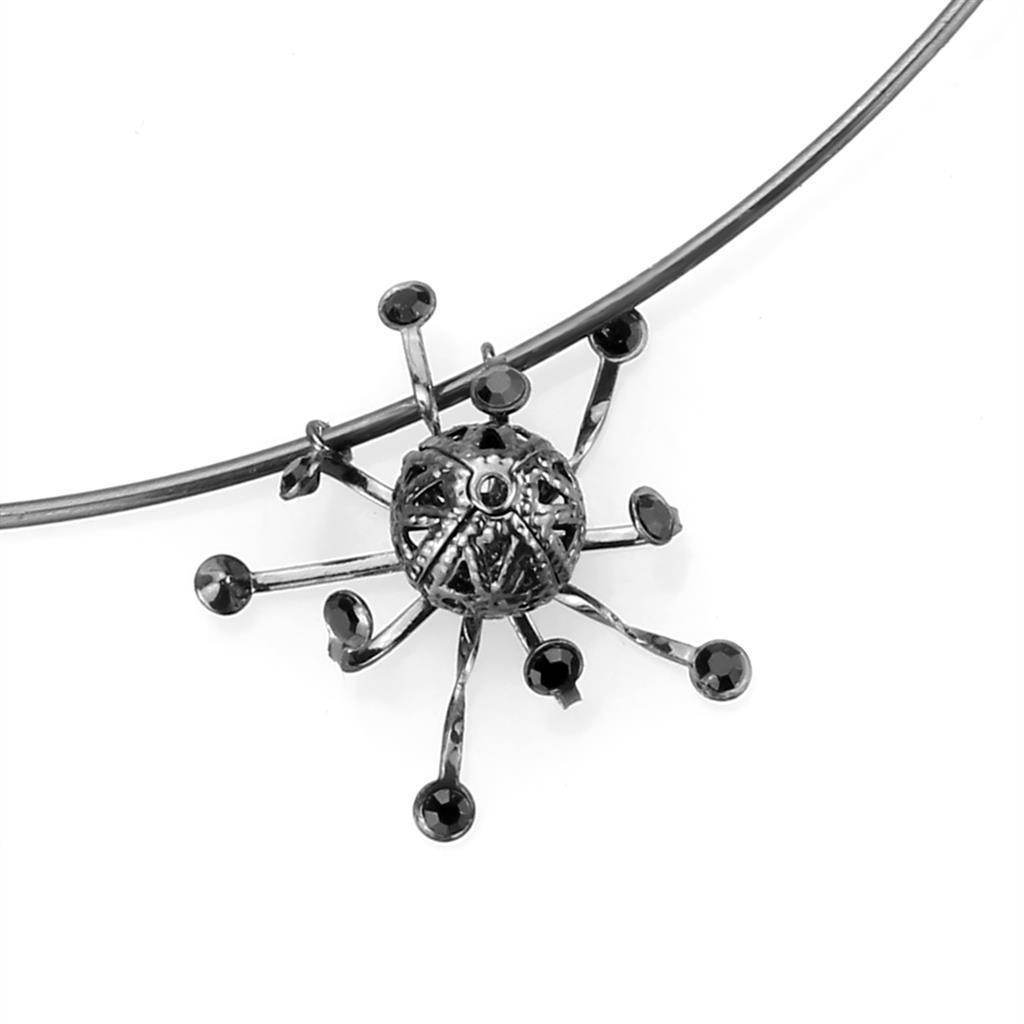 Unique vacation jewelry for women featuring a spider pendant on a sleek wire necklace