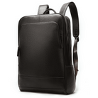 Sleek unisex leather backpacks featuring a minimalist design and spacious compartments for everyday use