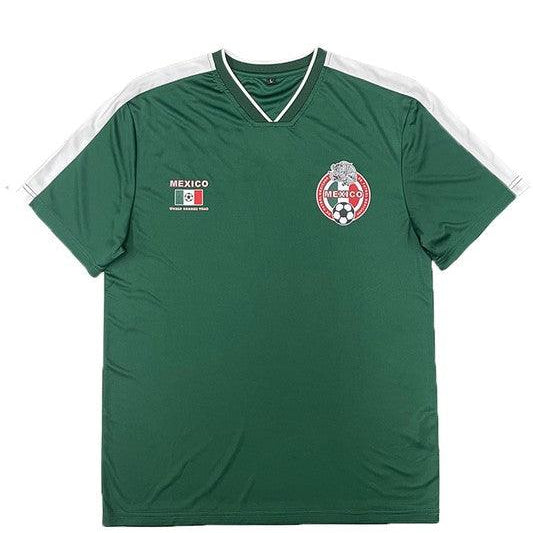 Men's Shirts - Tee's Unisex Mexico Team World Soccer Jersey Shirts Up To 3Xl