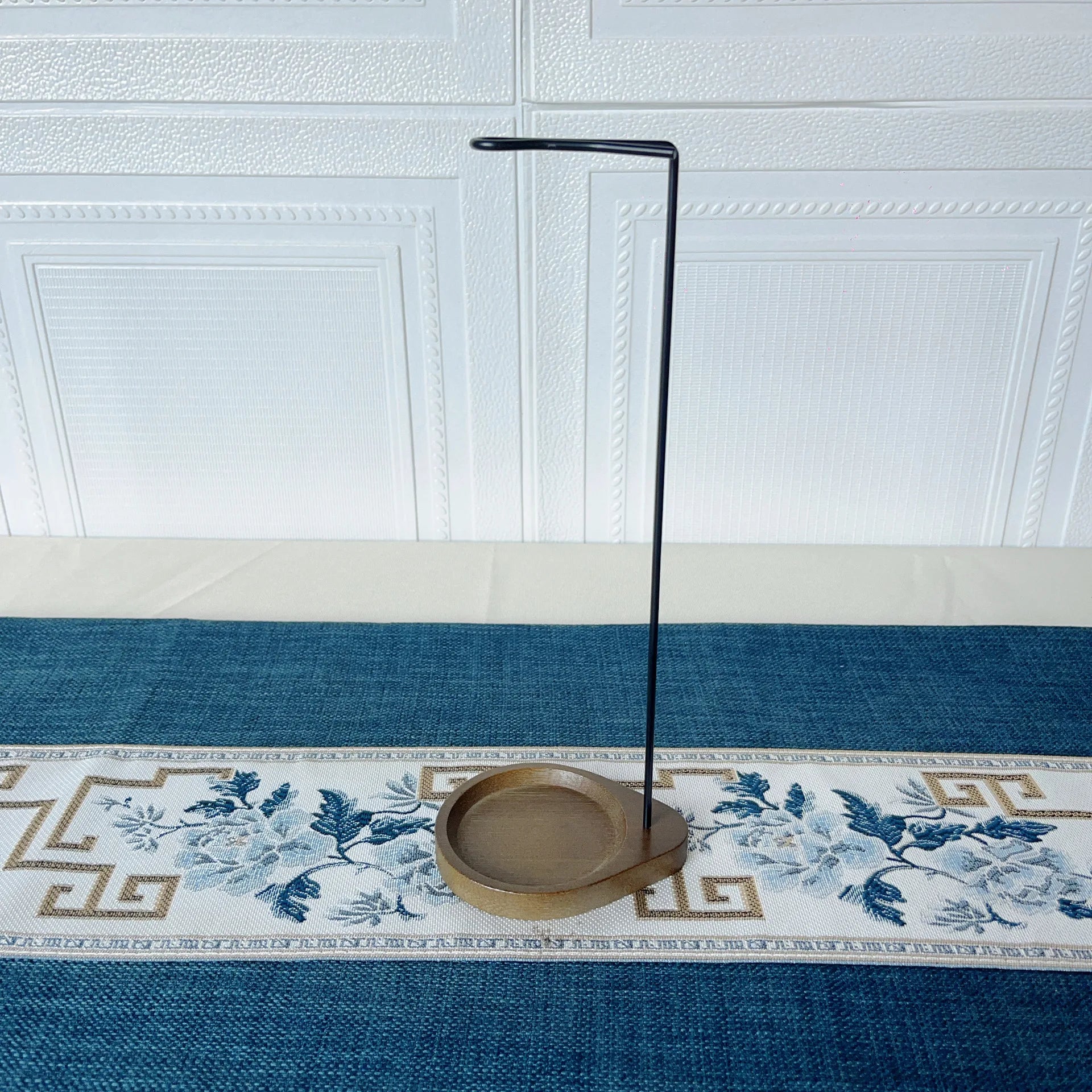 Wooden upside down incense burner for calming aromatherapy