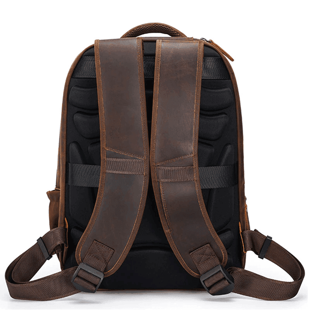 Luggage & Bags - Backpacks Urban Leather Weekender Backpack Large Capacity Travel Bag Usb