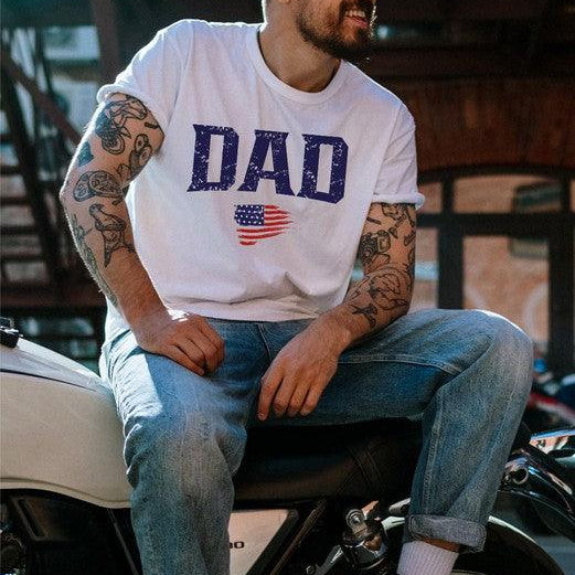 Men's Shirts - Tee's USA DAD Graphic Mens Tee