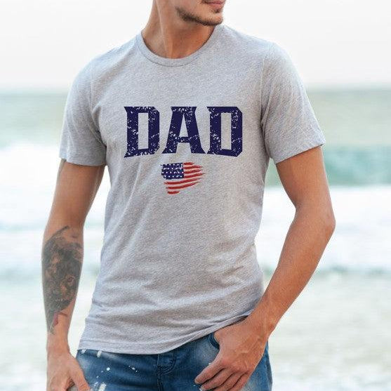 Men's Shirts - Tee's USA Flag DAD Graphic Mens Tee
