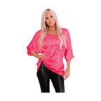 Trendsi Women's Pink Leopard Print Vacation Fashion Tops for Stylish Summer Outfits