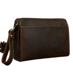 Genuine Leather Hand Clutch with Wrist Band | Men's iPad