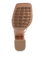 Bottom view of Rag Company vacation heels for women with textured sole for added grip and comfort