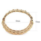 Gold Women's Bracelet with Unique Textured Design for vacation jewelry accessories