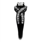 Elegant black ring featuring a central gemstone, perfect vacation jewelry for men and women.