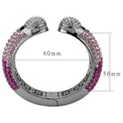 Vacation Grabs Women's Bracelet with Pink and Silver Rhinestones, Perfect for Vacation Jewelry for Women