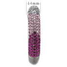 Elegant bracelet adorned with pink and clear crystals, perfect vacation jewelry for women