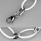 Stylish women's bracelet with a mix of metal and colorful links, perfect vacation jewelry for women