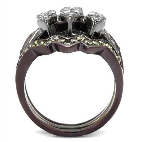 Stylish women's ring featuring sparkling stones, perfect vacation jewelry for women during summer trips