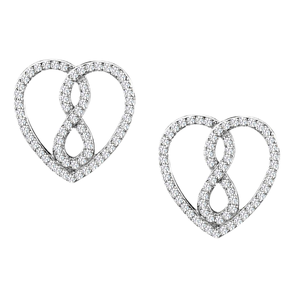 Vacation Jewelry for Women: Heart-Shaped Earrings by