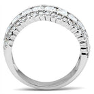 Elegant silver ring with sparkling stones, perfect vacation jewelry for women.
