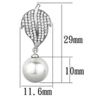 Elegant Vacation Jewelry for Women featuring a leaf design with sparkling crystals and a pearl drop