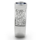 Stylish silver ring with sparkling crystals, perfect vacation jewelry for women