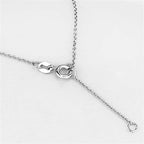 Elegant silver chain necklace showcasing a stylish clasp, perfect vacation jewelry for women