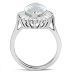 Elegant silver ring featuring a large gemstone, ideal vacation jewelry for women