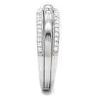 Elegant silver ring with sparkling crystals, perfect vacation jewelry for women