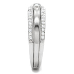 Elegant silver ring with sparkling crystals, perfect vacation jewelry for women