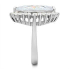 Elegant silver ring with a large gemstone, perfect vacation jewelry for women