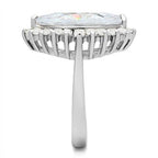 Elegant silver ring with a large gemstone, perfect vacation jewelry for women