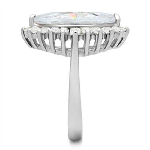 Elegant silver ring with a large gemstone, perfect vacation jewelry for women