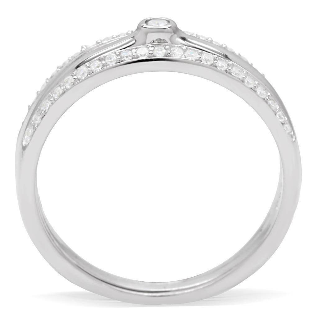 Elegant silver ring adorned with sparkling stones, perfect vacation jewelry for women
