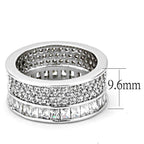 Vacation jewelry rings for women featuring a sparkling design with cubic zirconia stones and a width of 9.6mm