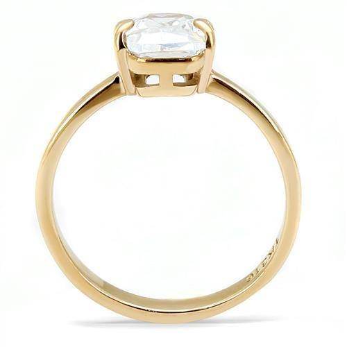 Stunning vacation jewelry rose gold ring featuring a sparkling oval gemstone in a sleek setting