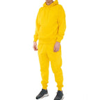 Men's bright yellow hoodie and sweatpants outfit set vacation loungewear for men and women by Generation XYZ