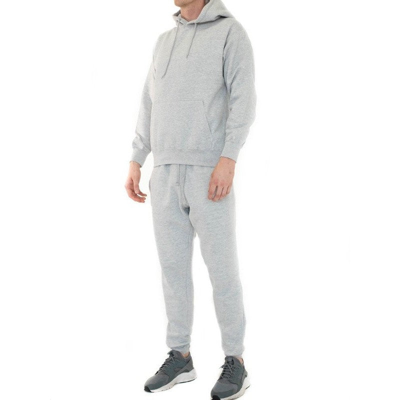 Generation XYZ men's outfit set in light gray with hoodie and jogger pants vacation loungewear for men and women