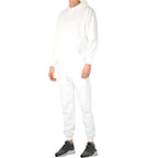 Men's all-white outfit set by Generation XYZ perfect vacation loungewear for men and women with hoodie and joggers