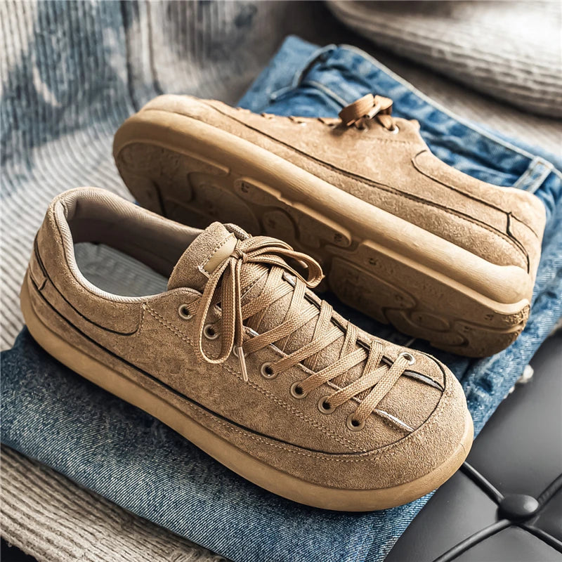 Men's lightweight suede shoes for vacation quality style