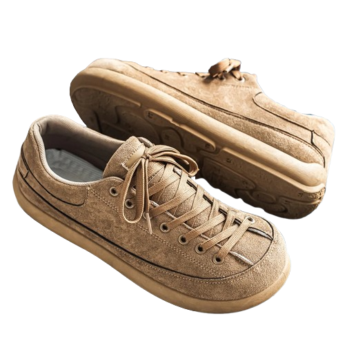 Men's tan lightweight shoes, vacation quality for comfortable travel