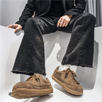 Men's lightweight brown shoes for vacation quality comfort