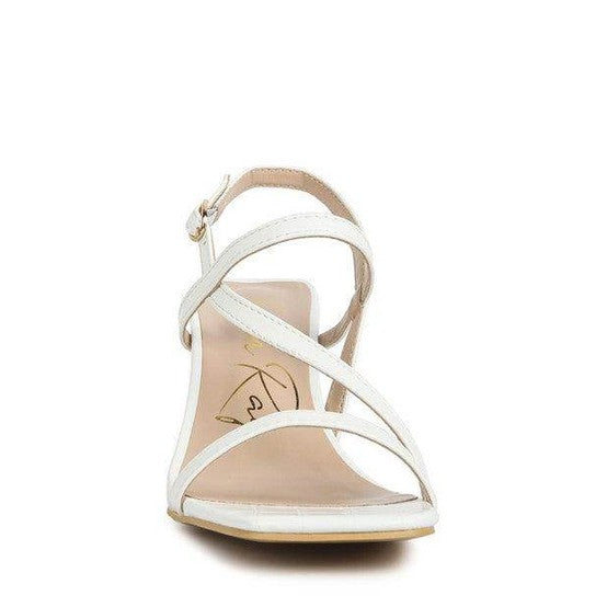 Rag Company vacation ready sandals white with stylish cross-strap design for comfort and elegance
