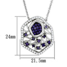 Vacation statement necklace for women featuring a stylish design with purple stones and a silver chain
