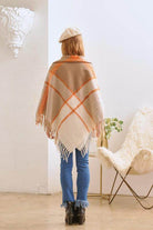 Bella Chic Women's Poncho with Warm Colors for a Perfect Vacation Style Accessory