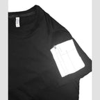 VacationGrabs vacation style black tee featuring a unique pocket design for added convenience