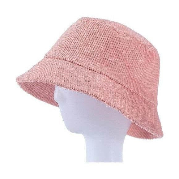 Fashion Fantasia Women's Pink Vacation Style Bucket Hat with Soft Knit Texture for Trendy Summer Outfits