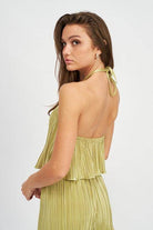 Emory Park Women's Cropped Top in Olive Green, perfect for vacation style crop tops