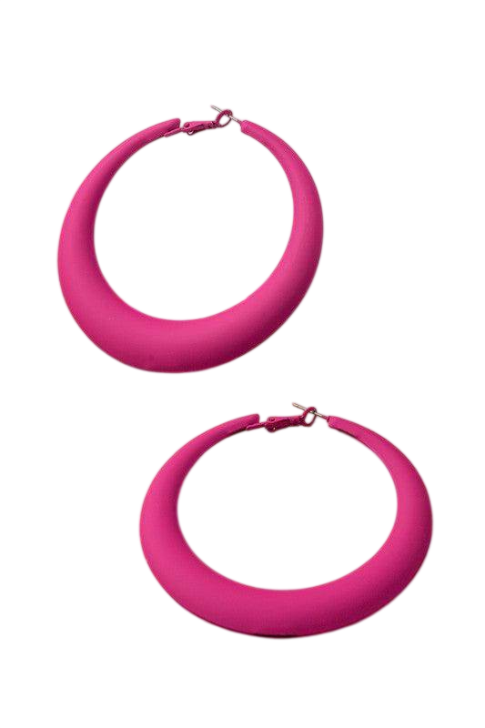 LA3accessories Vacation Style Earrings in Bold Pink